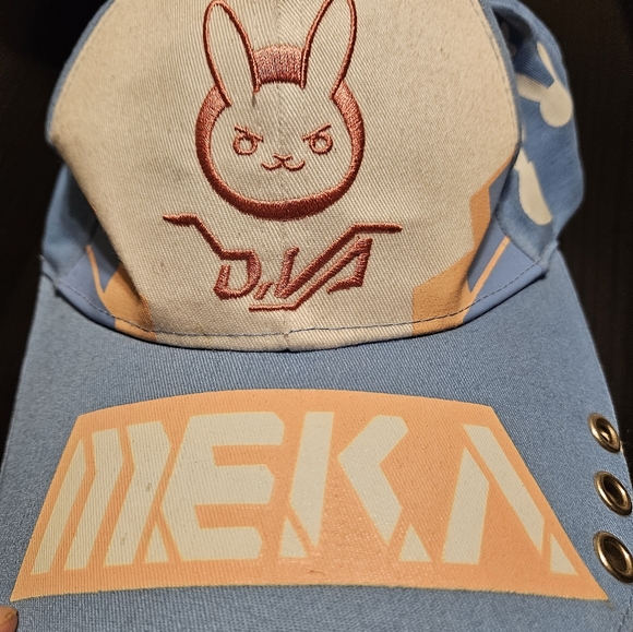 DVA DARLING Rabbit Ear Meka Adjustable Baseball Cap from Overwatch - Picture 2 of 8